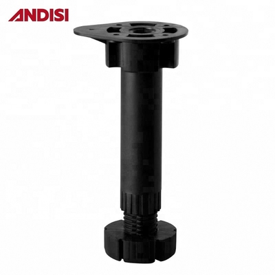 Black Finish Kitchen Cupboard Cabinet PP ABS Adjustable Height Plinth Plastic Foot Legs