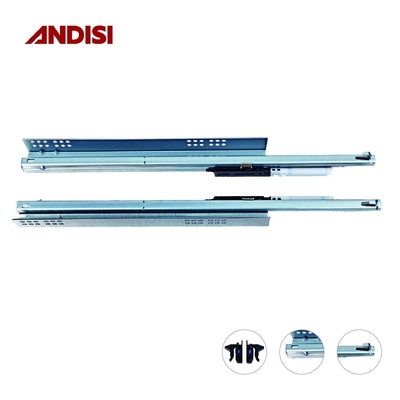 Cold Rolled Steel Furniture Cabinet Drawer Under Mount Full Extension Soft Close Undermount Drawer Slide 45mm