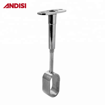 Other Furniture Hardware Wardrobe Fitting Adjustable Height Oval Pipe Support Bracket