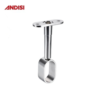 Other Furniture Hardware Wardrobe Fitting Adjustable Height Oval Pipe Support Bracket