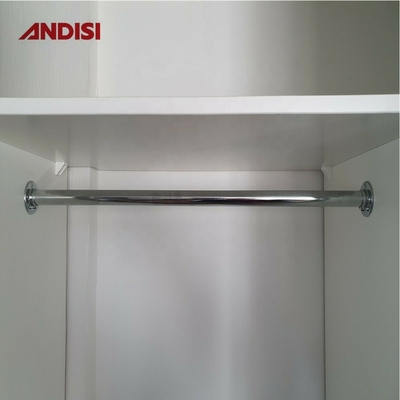 25mm Round Tube Support Closet Rod End Tube Flange Essential for Closet Organization
