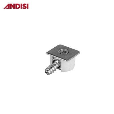 Sturdy Plastic Shelf Bracket with Furniture Connector Screws and Glass Shelf Support