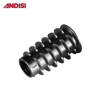 Y Mail Packing Zinc Alloy Die Casting M6 M8 M10 Wood Hex Flange Furniture Insert Nut
