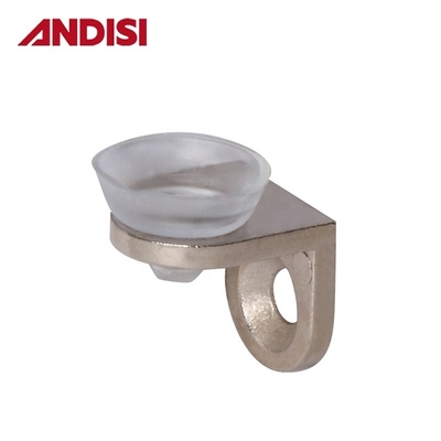 Zinc Alloy and PVC Glass Clamp Bracket Holder for Flat Glass Railing Shelf Accessory