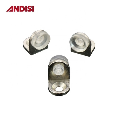 Zinc Alloy and PVC Glass Clamp Bracket Holder for Flat Glass Railing Shelf Accessory