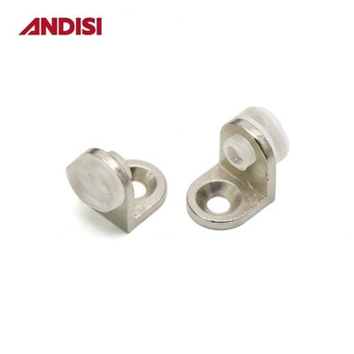 Zinc Alloy and PVC Glass Clamp Bracket Holder for Flat Glass Railing Shelf Accessory