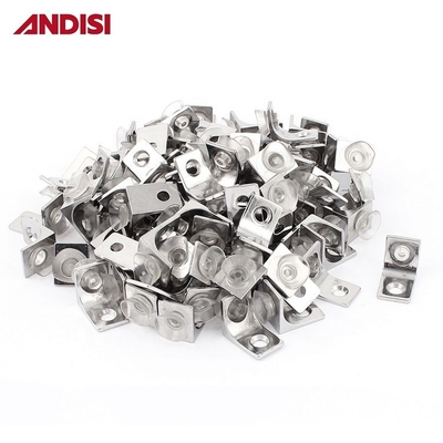 Zinc Alloy and PVC Glass Clamp Bracket Holder for Flat Glass Railing Shelf Accessory
