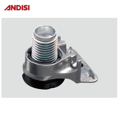 Black Finish Zinc Alloy and ABS Adjustable Glide for Furniture Legs 50kg Load Capacity