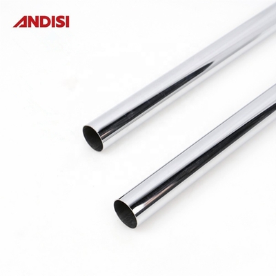 50mm Chrome Tube Wardrobe Fitting Closet Rod with 19 Hanging Rails and 25 Clothes Tubes