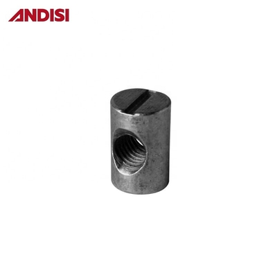 Furniture Connecting Fitting M6 M8 Slotted Metal Cross Dowel Embedded Barrel Nut for Mail Packing