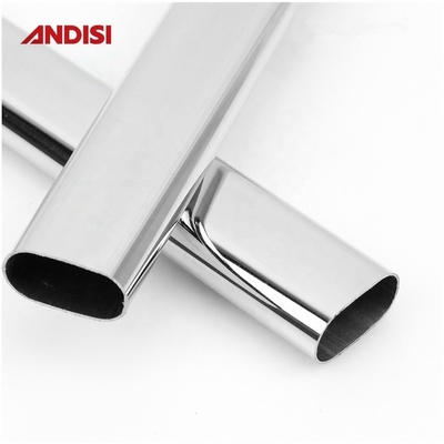 30x15 Chrome Steel Oval Closet Rod for Wardrobe Fittings and Closet Organization