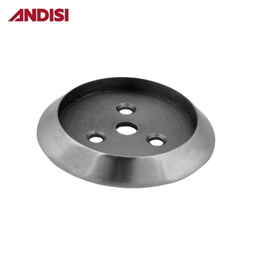 Chrome Plated 50mm Diameter Clothes Hanging Rail Round Tube Holder Closet Rod Support Steel Flanges for Wardrobe