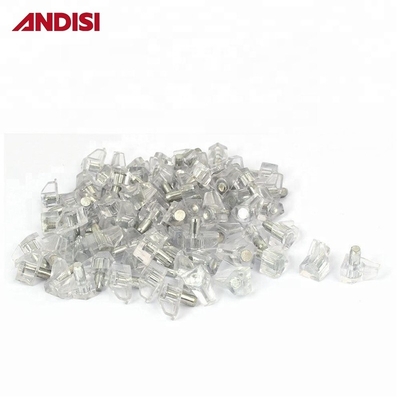 Nickel Plated Cupboard Shelf Supports Pegs for Furniture Cabinet 5mm Metal Pin