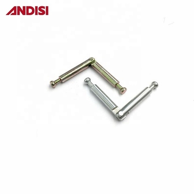 Furniture Wood Joint Connector Mini Fix Double Ended Folding Angle Metal Dowel Bolt