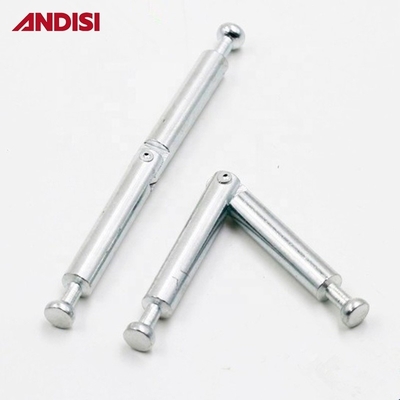 Furniture Wood Joint Connector Mini Fix Double Ended Folding Angle Metal Dowel Bolt