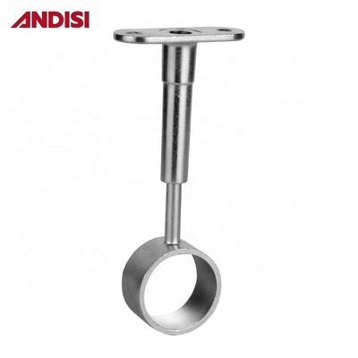 Availiable Zinc Alloy Round Wardrobe Rail Tube Support for Closet Rod Centre Brackets