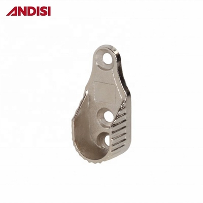 Zinc Alloy Oval Pipe End Bracket for Hanging Rod Rail Support in Wardrobe Accessories