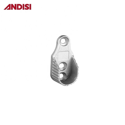 Zinc Alloy Oval Pipe End Bracket for Hanging Rod Rail Support in Wardrobe Accessories