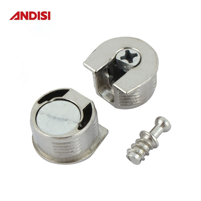 Home Office 20mm Eccentric Connecting Fitting Panel Connector for Zinc Alloy Furniture