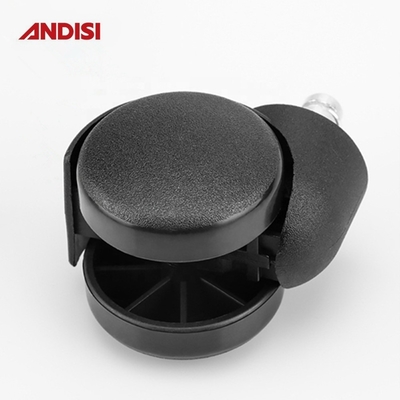 Furniture Caster Diameter 50mm Black PA Nylon Swivel Office Chair Cabinet Chair Wheel