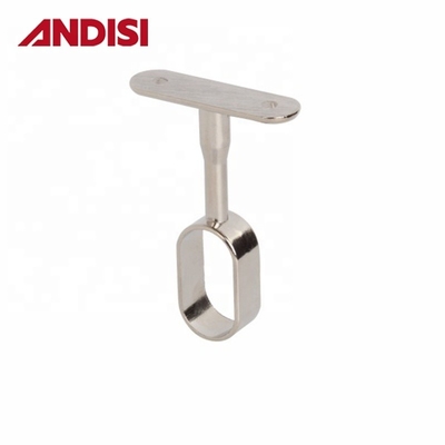 Nickel Plated Wardrobe Tube Holder Support for Modern Design Style Closet Rod Bracket
