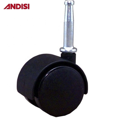 Plastic Zinc Plated Steel Mounting Hooded Socket Furniture Office Chair Wheel Castor with Brake