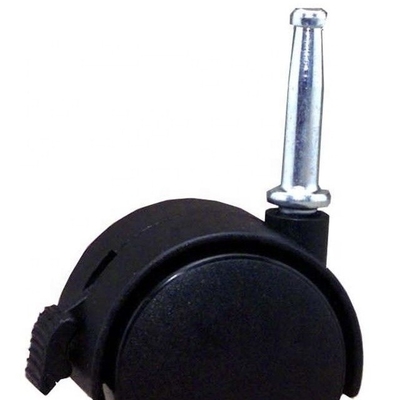 Plastic Zinc Plated Steel Mounting Hooded Socket Furniture Office Chair Wheel Castor with Brake