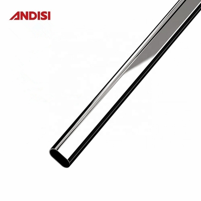 0.5/0.6/0.7/0.8/0.9/1.0/1.2mm Oval Metal Wardrobe Tube for Polished Chrome Closet Rod