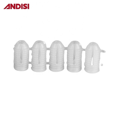 Furniture Mini Fix Transparent Plastic Expanding Sleeve Connecting Nylon Nut for Screw