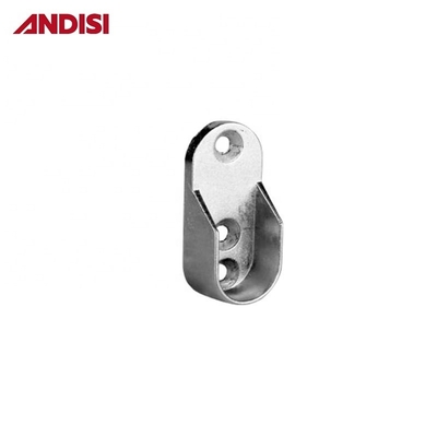 Modern Design Style Oval Tube Pipe Rail Closet Pole Rod End Bracket Support Flanges