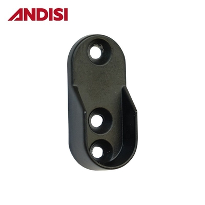 Modern Design Style Oval Tube Pipe Rail Closet Pole Rod End Bracket Support Flanges
