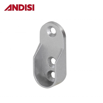 Modern Design Style Oval Tube Pipe Rail Closet Pole Rod End Bracket Support Flanges
