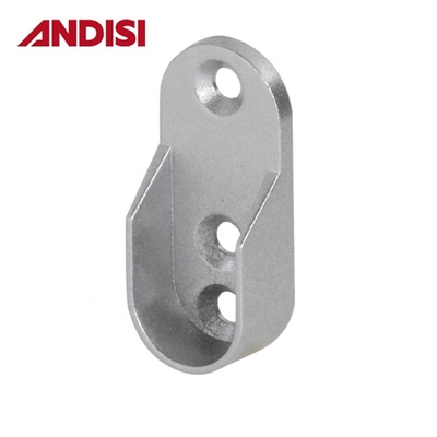 Modern Design Style Oval Tube Pipe Rail Closet Pole Rod End Bracket Support Flanges