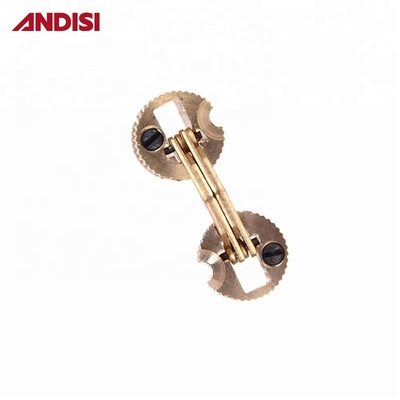 Modern Design Style High End Brass Concealed Cylinder Solid Brass Hinges for Wooden Box