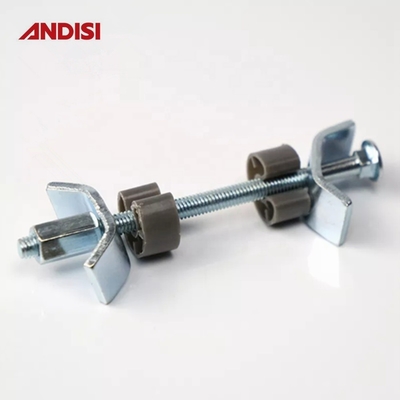 M6 Furniture Kitchen Cabinet Joint Worktop Bolts Connector with Zinc Plated Grey Surface