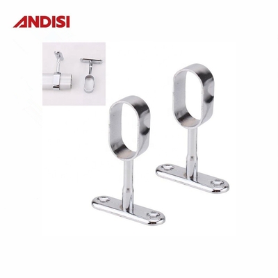 Furniture Hardware Center Closet Rod Bracket for Bedroom Wardrobe Support Tube Holder