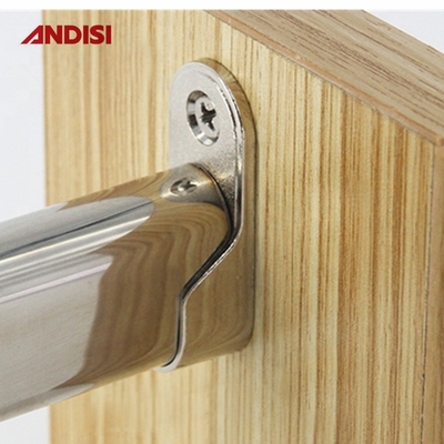 Upgrade Your Wardrobe with 44mm Zinc Alloy Clothes Rail Holder and Oval Tube Support