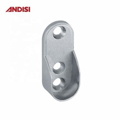 Upgrade Your Wardrobe with 44mm Zinc Alloy Clothes Rail Holder and Oval Tube Support