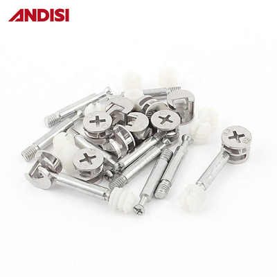 Modern Furniture Eccentric Connecting Fitting Dowel Nut Assembly for Easy Knock Down