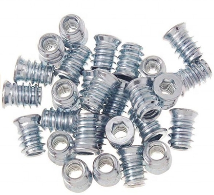 Mail Packing Y Hex Drive Fixing Threaded Insert Wood Furniture Screw Insert Nut