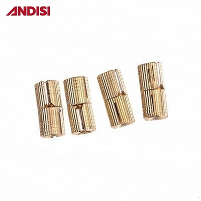 Modern Design Style High End Brass Concealed Cylinder Solid Brass Hinges for Wooden Box