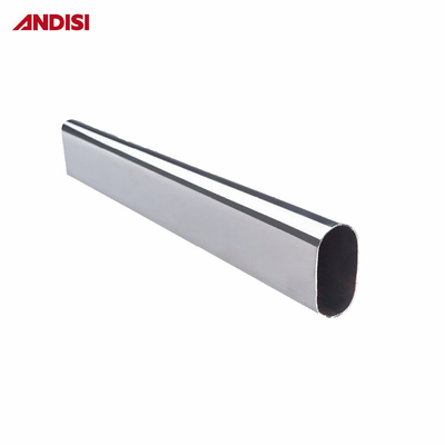 Bedroom Furniture Aluminum Tube Wardrobe Hanging Tube Rail Oval Closet Rod Tube Folded