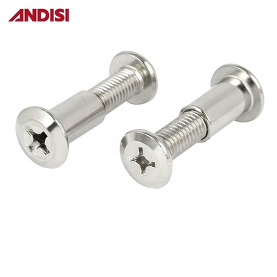 27-45mm Length Furniture Cabinet Connecting Joint Bolt Slotted Combination Screw